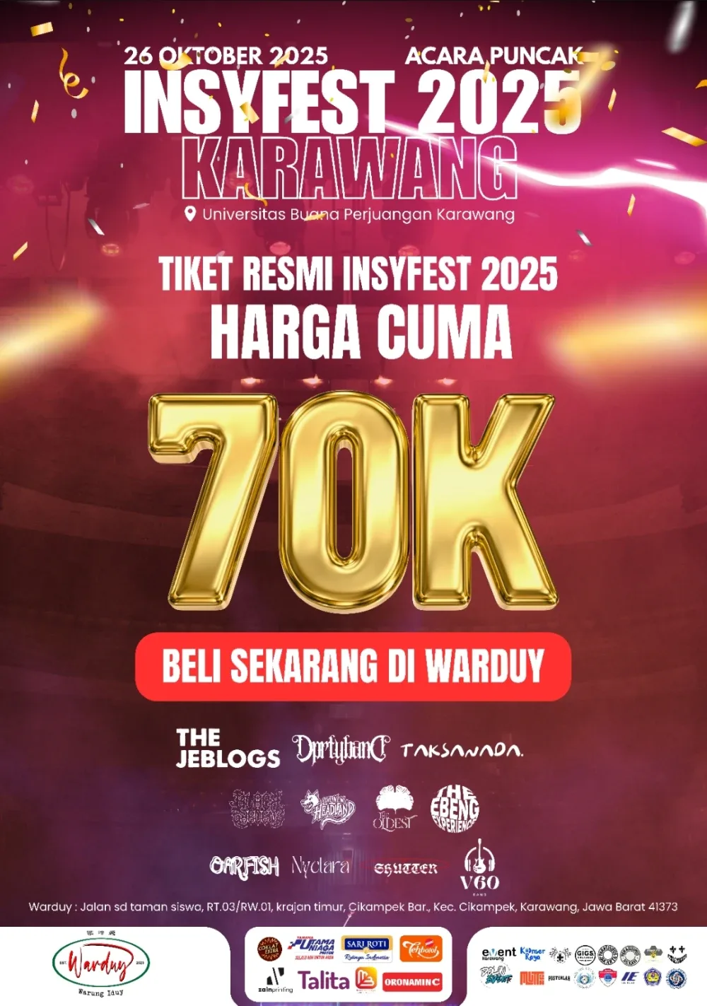 Poster Promo Harga Tiket