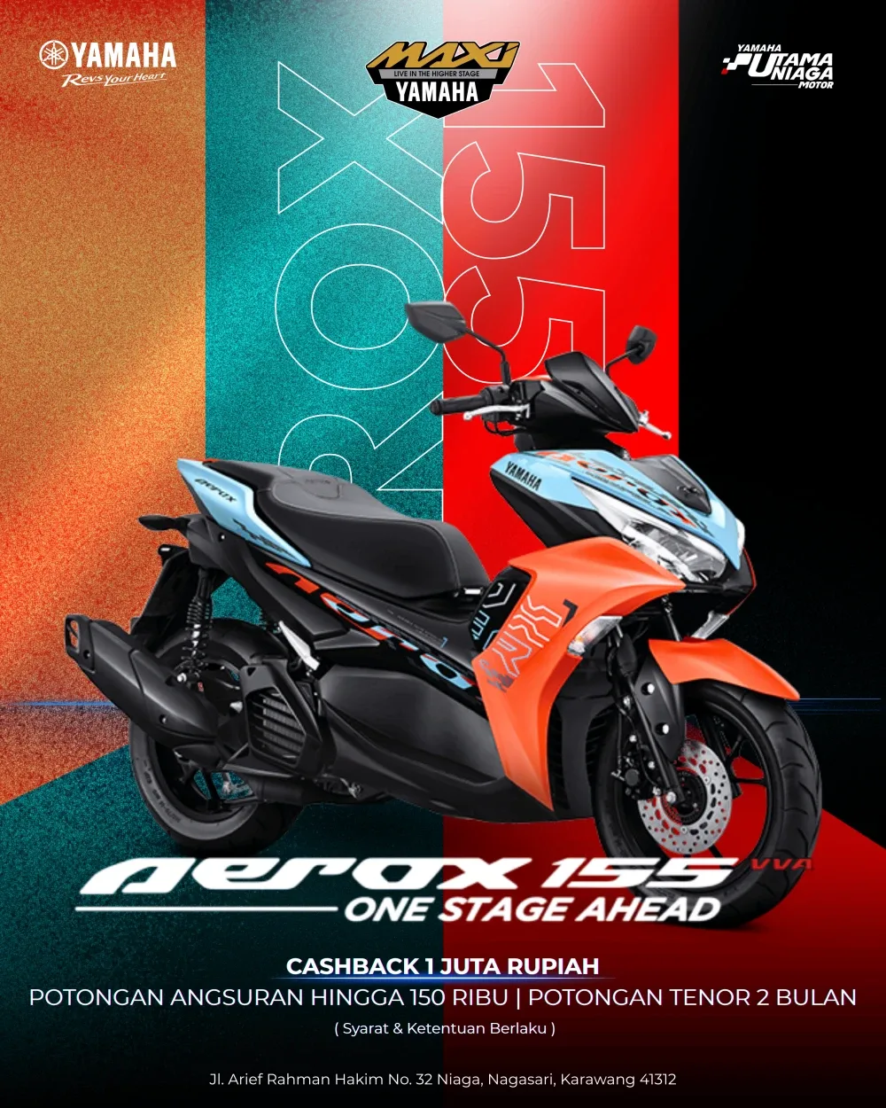 Visual 1 — Poster Yamaha Motorcycle Promotion